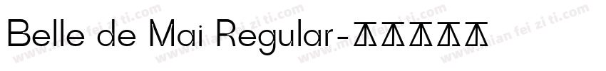 Belle de Mai Regular字体转换
